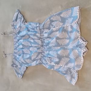 🌞🎉 Girls Blue and White Romper